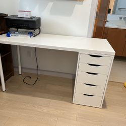 IKEA LAGKAPTEN/ALEX Desk and Drawer