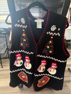 Ugly Christmas sweater vest Large