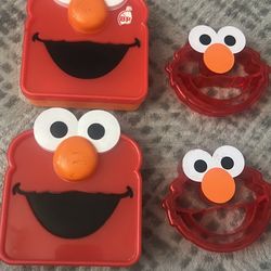 Elmo Crust Cutters And Sandwich Container 