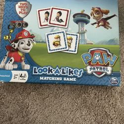 Free Paw Patrol matching Game 