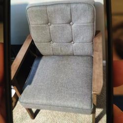 Nice NEW Gray Fabric Accent/Lounge Chair 