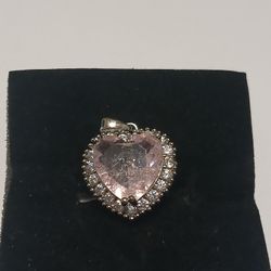 Pink Heart Shaped Pendant