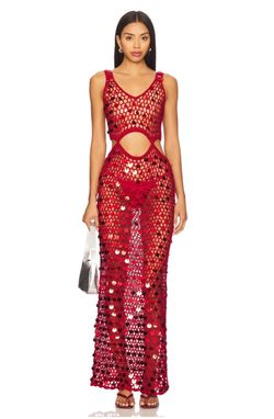 Superdown Elena Maxi Dress in Raspberry - Size XS - NEW