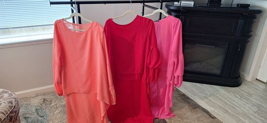 Lot of 3 Chiffon Layered Dresss shirts