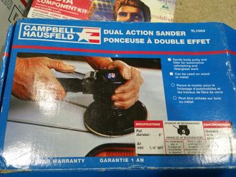 BRAND NEW CAMPBELL HAUSFEILD 6 INCH DUAL ACTION AIR SANDER