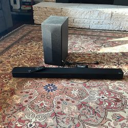 LG Soundbar And Wireless Subwoofer