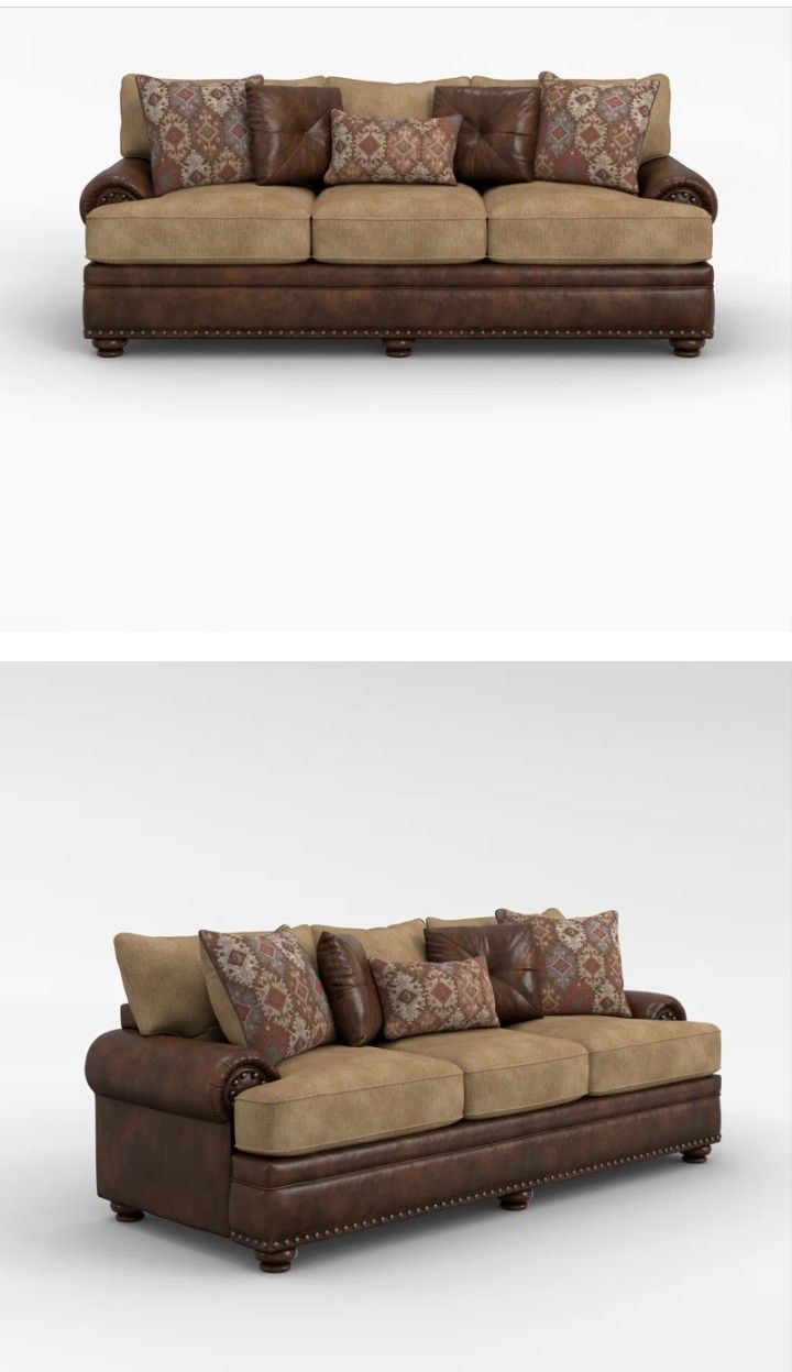 Sofa And Loveseat Nailhead Set