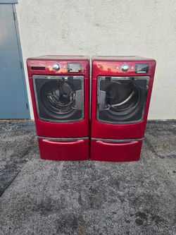 maytag front load heavy duty large capacity washer and dryer.