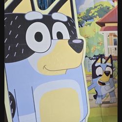 Bluey Cutout Birthday Dog Blue 