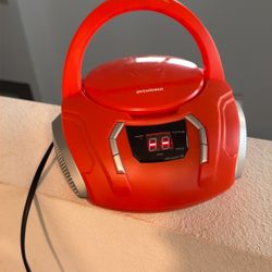 New Orange Cd Player Boombox