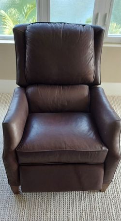 Arhaus recliner chair couch pure leather