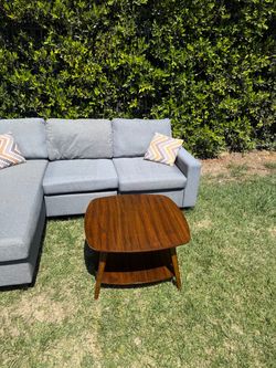Modern Wood Coffee Table with Shelf