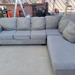Beautiful L Shape Sectional Grey 