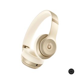 Beats Solo 4 (White + Gold) Bluetooth