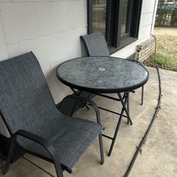 Outdoor Tables And 4 Chairs