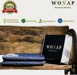 Bamboo Weighted Blanket for Couple | Cooling Touch | 20 lbs | 86"x92" King Size