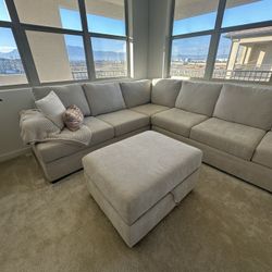 Sofa (Queen Sleeper Sofa With Storage Ottoman)