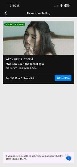 Madison Beer Kia Forum The Locket Tour