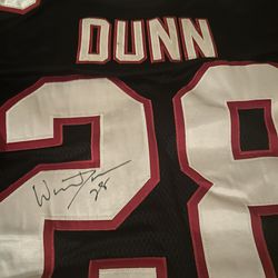 Authentic NFL  Atlanta Falcons Warrick Dunn Jersey With His  Signature… 275.00
