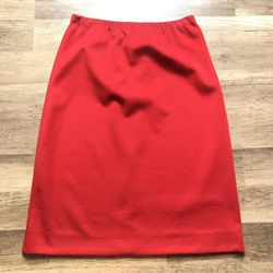 Vintage James Kenrob M Red Pencil Skirt  