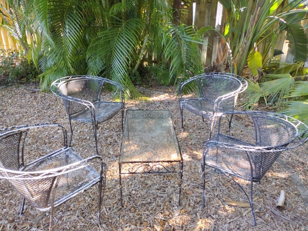 Wrought Iron Patio Set