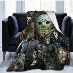 Fleece Blanket Jason-Voorhees Lightweight Super Soft Cozy Bedspread  50"x40"
