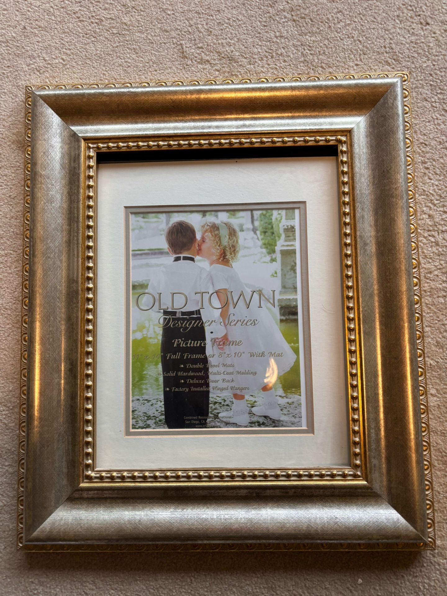 NEW 8x10 gilded gold frame for wall