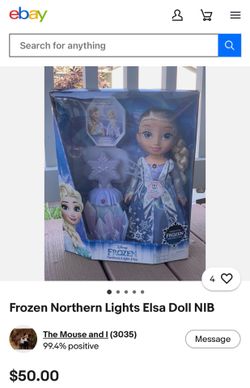 Frozen Nothern Lights Elsa Original Disney Doll