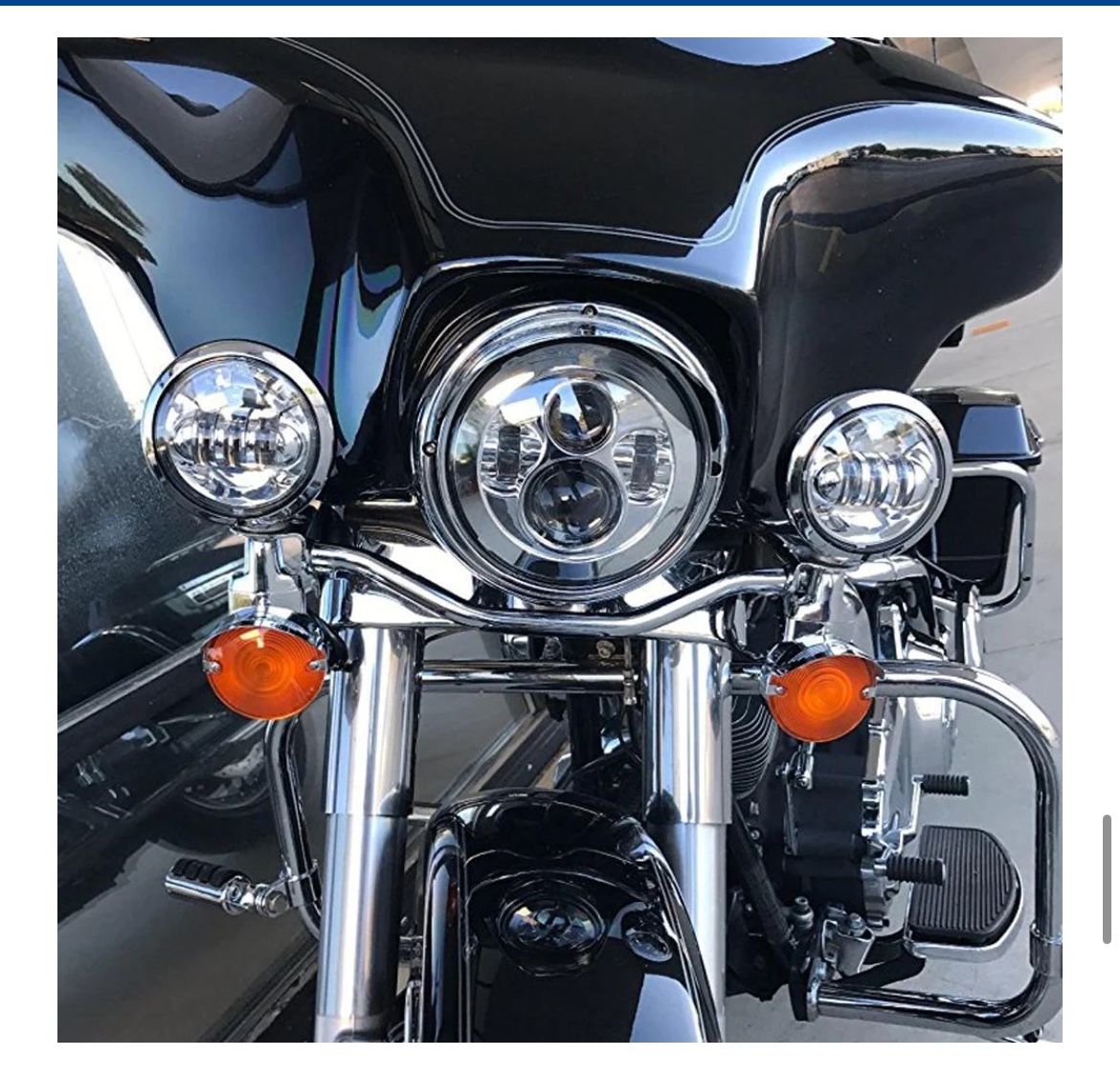 Headlights And Passing lights Fit Harley Davidson Motorcycles