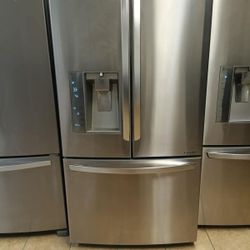 LG EFRIGERATOR FRENCH DOOR, STAINLESS STEEL. ✅$599✅ FREE SHIPPING AND INSTALLATION