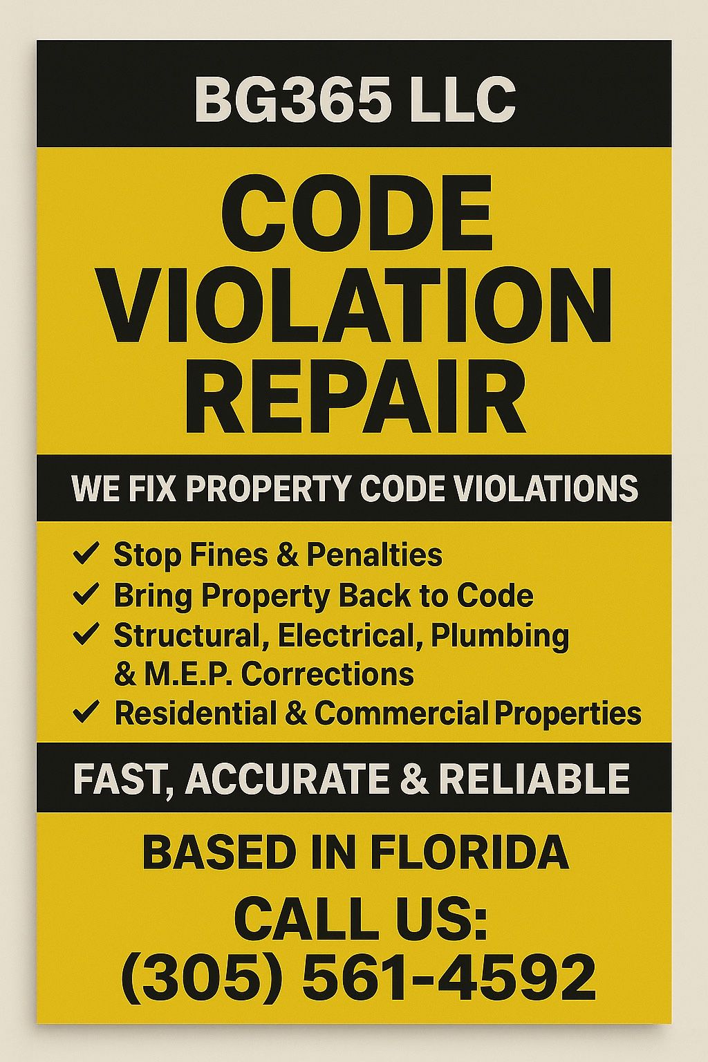 Equipment!! City Violation Notice 