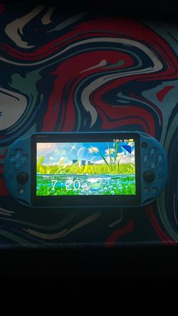 Used Modded Light Blue Ps Vita 2000