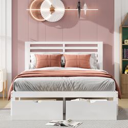 Full Bed Frame, UHomePro