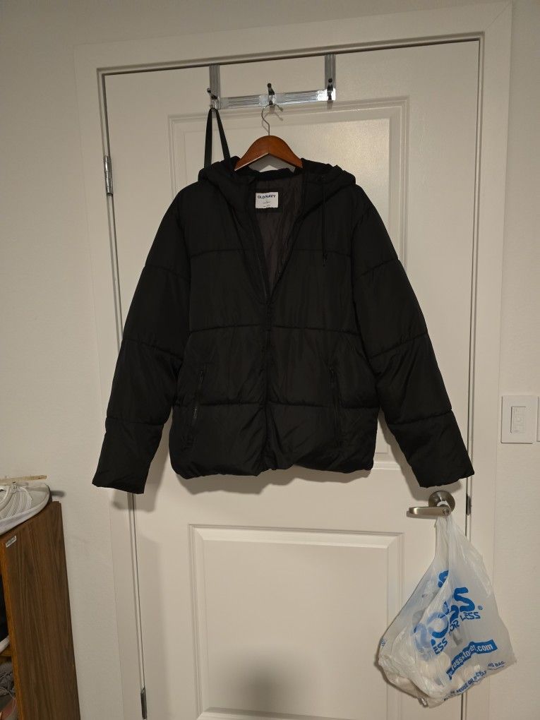 Black OLD NAVY BOMBER JACKET