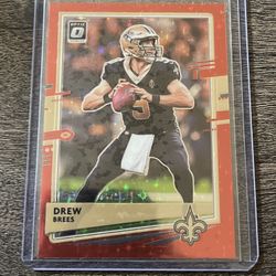 Drew Brees Red Stars Parallel Donruss Optic