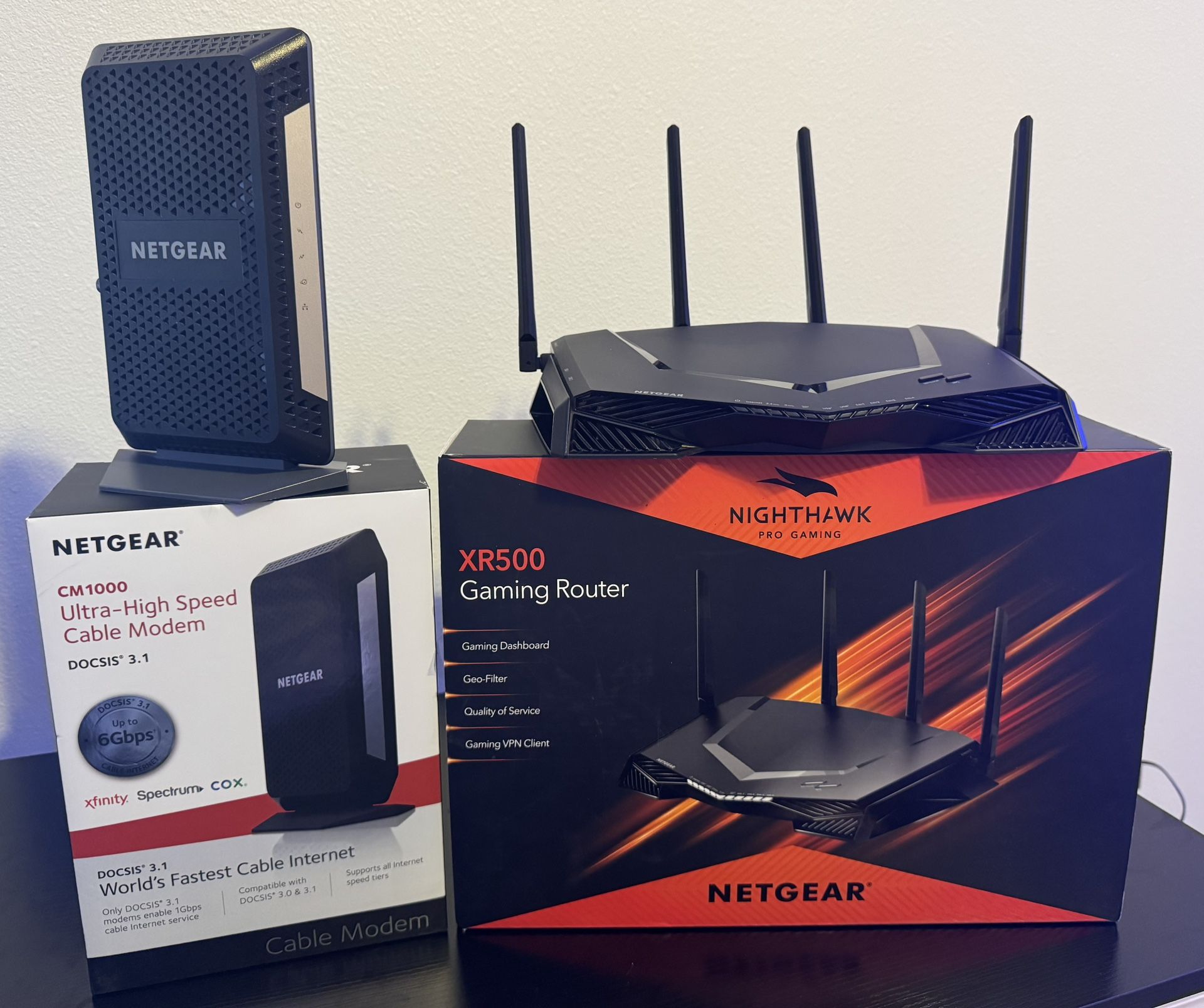 Netgear Gaming Modem & Router