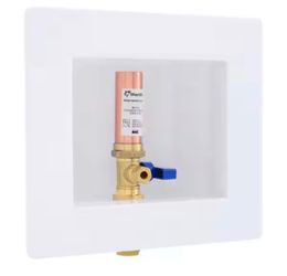 SharkBite 1/2 in. Push-to-Connect Brass Ice Maker Outlet Box with Water Hammer Arrestor