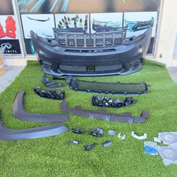 For 14-20 Jeep Grand Cherokee SRT style Front Bumper Conversion Kit FACELIFT