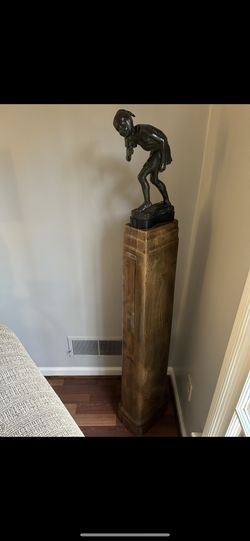 Antique Original Puck Statue 