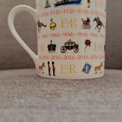 Milly Green Queen Elizabeth 90th Birthday Mug Bone China