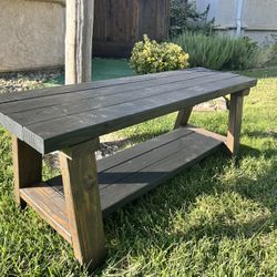 Farm House Entryway Shoe Bench seat,storage bench,for living dining room, Outdoor Patio Bench 