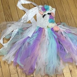 Unicorn Girls Small Dress Costume