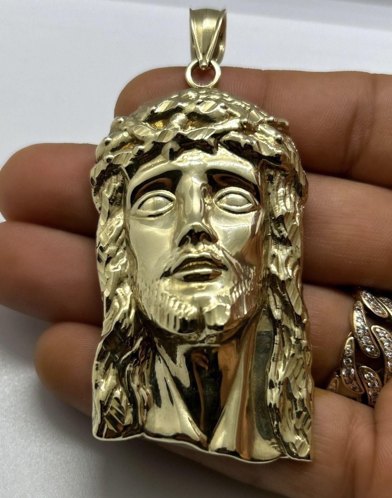 Gold Jesus Piece