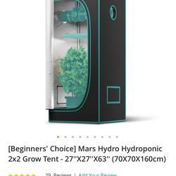 Grow Tent and light Setup 