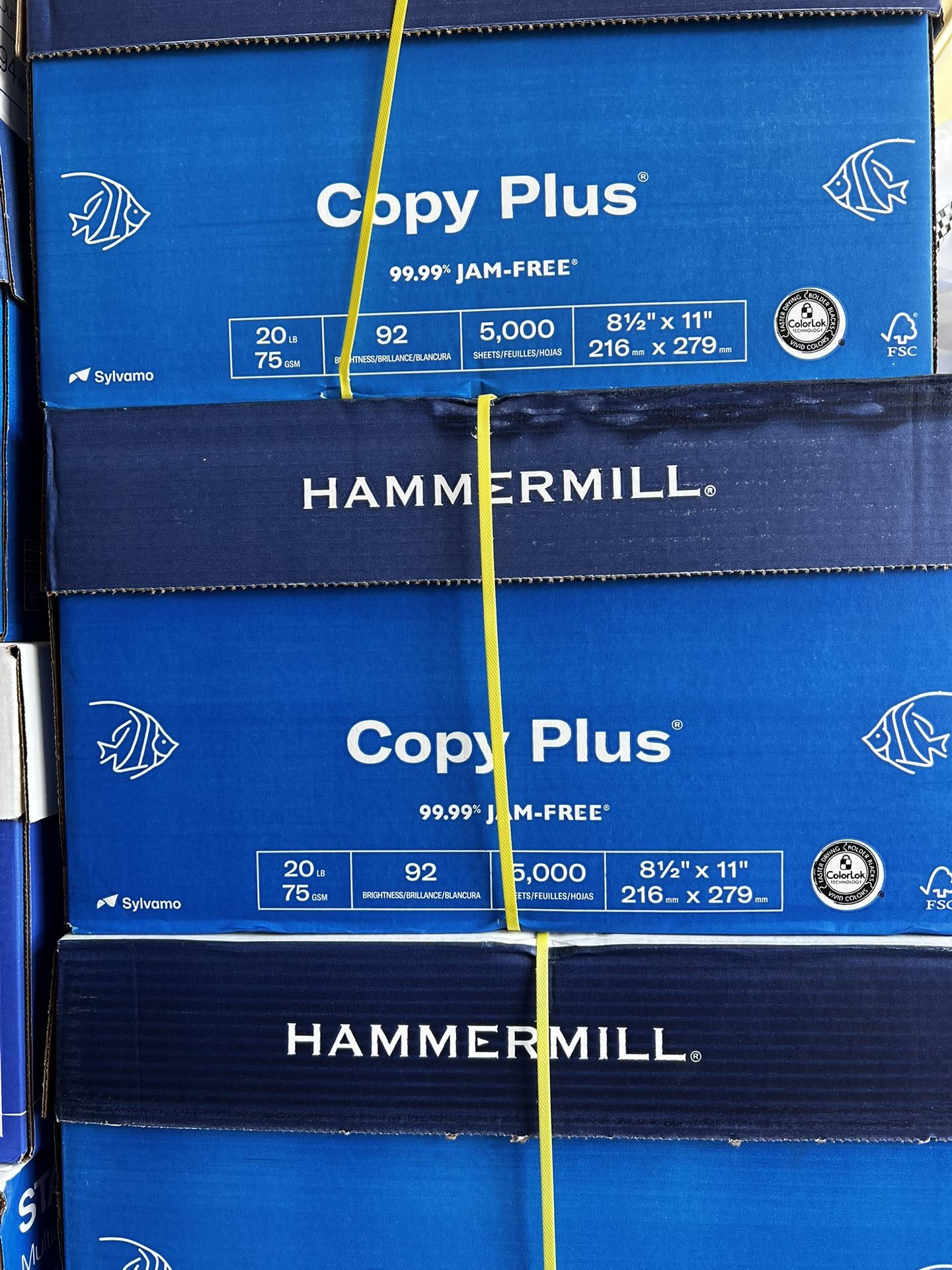 Hammermill Copy Paper Case Box 10-Ream - $3.75 Per Ream Or $33 Per Case