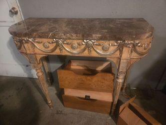 Beautiful  Table With Marble Top