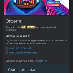 Friday EDC Orlando Ticket 