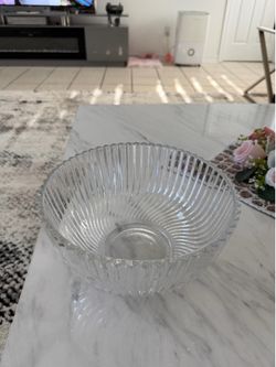 Big glass bowl