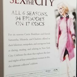 Sex and the City all 6 seasons 94 episodes on 17 discs complete set new cases and discs never used