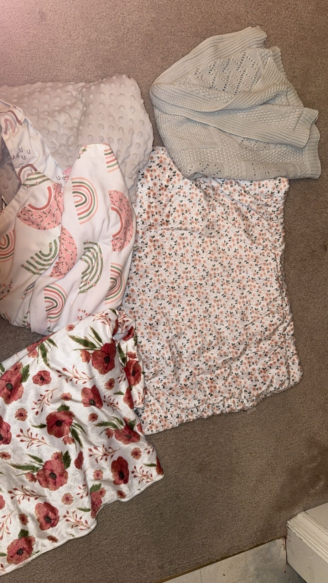 6 Brand New Baby Blankets